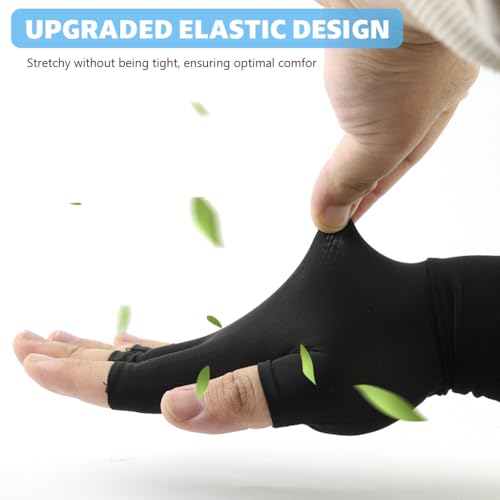 Proberos® Fingerless Riding Gloves Compression Sport Fitness Breathable Summer Anti-Slip Palm Fashion Unisex Rock Climbing Hiking Fishing Cycling Workout 3 PCS