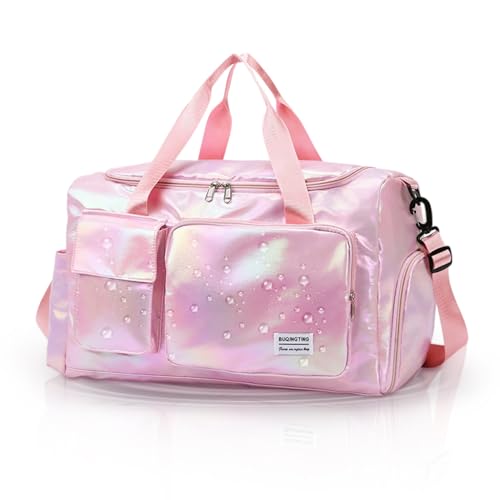 PALAY Gym Bag Women Fashion Duffle Bag with with Shoe Compartment Multifunctional Shoulder Bag with Removable Shoulder Strap Travel Day Pack Crossbody Bag for Gym, Travel