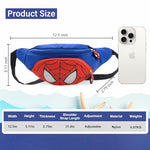 PALAY® Kids Chest Bag Cartoon Spider Man Print Bag for Kids Shoulder Bag Fanny Pack Crossbody Bag with Adjustable Quick Release Strap Travel Lightweight Bag for Kids Chrismast Gift for Kids, Blue