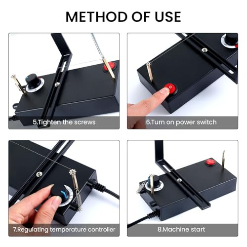Serplex® Electric Fabric Cutter Nickel Wire Heating Fabric Cutter Hot Wire Cutter for Fabric, Lace, Rope, Silk, Nylon, Cotton Fabric, Plug and Go, Quick Heat Up