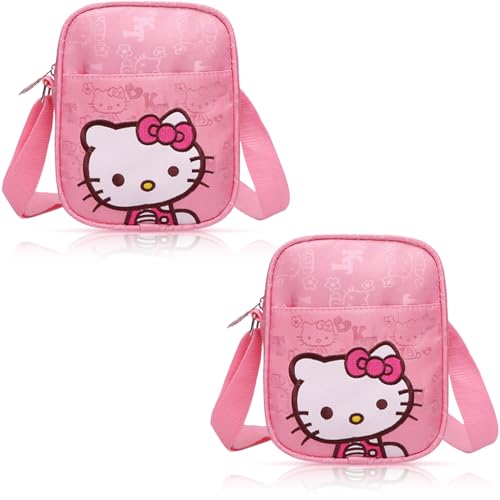 PATPAT® Sling Bag for Girls Kids,Hello Kitty Cute Bags for Girls Mini Purse Stylish Small Bag Kids Kawaii Bags,Crossbody Christmas/Birthday Gift 15 * 15cm