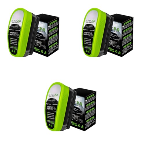 STHIRA® Car Oil Film Cleaning Brush with Integrated Cleaner Glass Remover Sponge Windshield Scrubber Improves Wiper Performance 3PCS