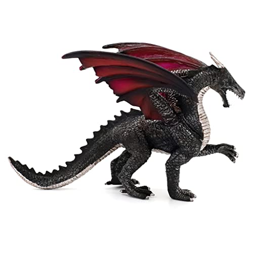 PATPAT® Dragon Toy Realistic Pterosaur Fire Dragon Model Dinosaur Model 5'' Vinyl Dinosaur Figures Dragon Toy for Kids, Game of Thrones Dragon Desktop Decor, Birthday Gift, Gift Toy for Kids