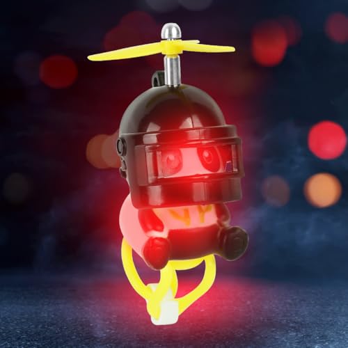 STHIRA® Car Cute Little Broken Wind Panda With Helmet Propeller Wave-breaking Panda Auto Interior Moto Bicycle Decor Car Accessories