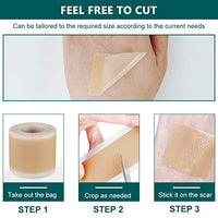 ZIBUYU® Surgery Medical Silicon Tape roll for Scar Removal, Hypertrophic Scars, Keloids caused by Surgery and Trasparaent Tear Silicon