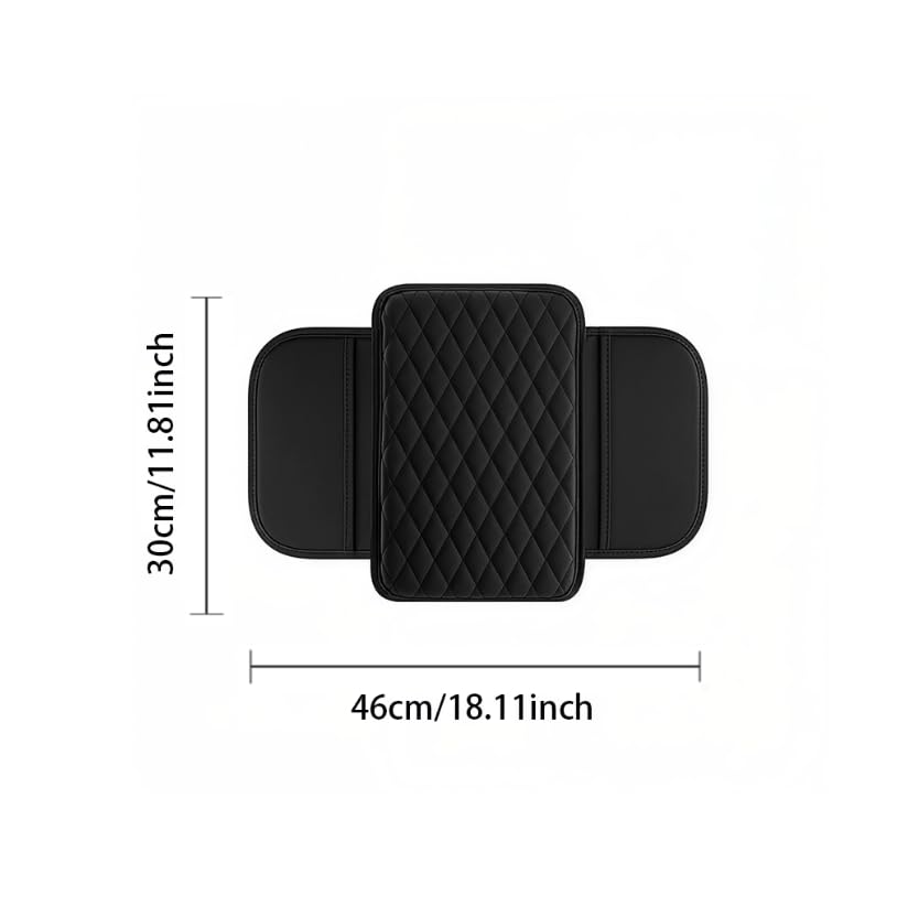 ZIBUYU Car Console Cover with 2 Storage Bags for Organized Vehicle Interior | Easy Access Design