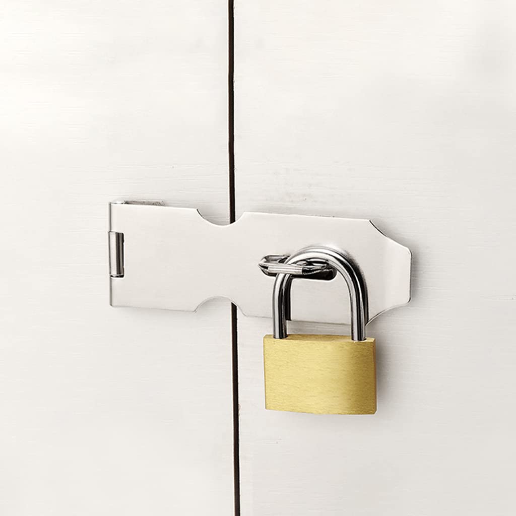 HASTHIP Mini Padlock for Suitcase and Cabinet with 3 Keys and 20×30mm Brass Core | Gold Lock