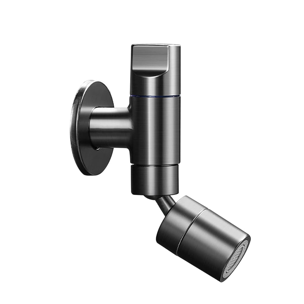 HASTHIP Laundry Faucet for Home with 360° Swivel Spout and Dual Spray Modes | Universal 1/2'' Wall Mount