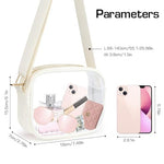 PALAY® Sling Bag For Women Messenger Bag PVC Sling Bag with Adjustable Shoulder Strap Transparent Purse Clear Crossbody Bag for Women Men, Waterproof