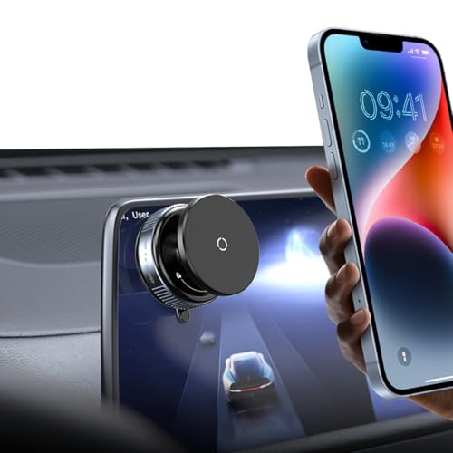 STHIRA® Magnetic Phone Holder Car Phone Mount Rotating Suction Cup Car Mount 360 ° Rotatable Ultra Strong Magnetic Holder Travel Desk
