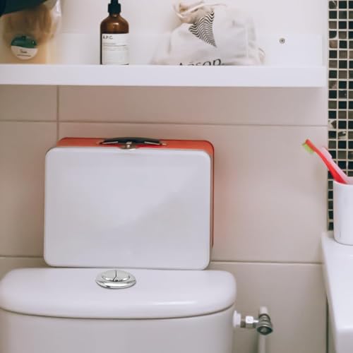 HASTHIP® Dual Flush Toilet Button Silver Universal Replacement Tank for 48mm-58mm Hole Water-Saving Half Full Easy Install Durable Rust-Resistant Accessories 3 PCS