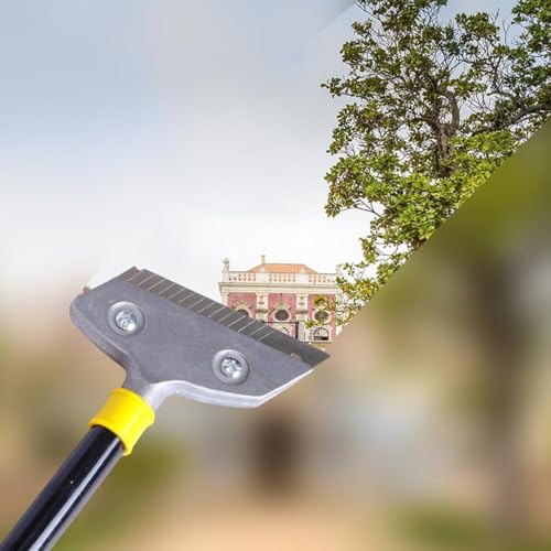 HASTHIP Blade Scraper Floor and Wall Scraper 23.6 Inches Long Handle Cleaning Scraper with 10Pcs Replacement Razor Blades Heavy Duty Aluminum Alloy Cleaning Scraper for Wall, Glass, Tiles