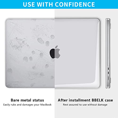 HASTHIP® Laptop Case Cover for New MacBook Air 13.6 Inch M4 A3240 M3 A3113 M2 A2681 Retina Display Touch ID 2025 2024 2022 13 Plastic Hard Shell Protective 3 PCS