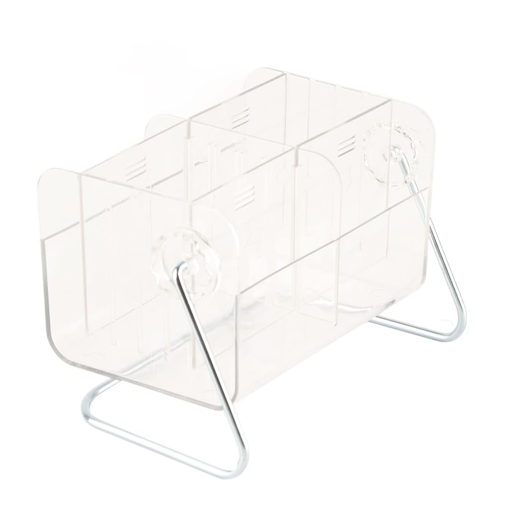 Zibuyu Clear Acrylic Remote Holder for Desk and Table featuring Adjustable Metal Stand | Multi-Functional Organizer for Home and Office