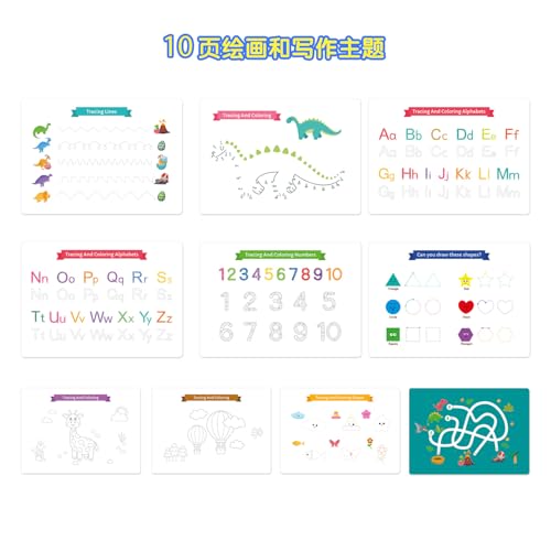 SNOWIE SOFT® Busy Book for Toddlers, Preschool Learning Activities, Montessori Learning Educational Book, Tracing Activity Coloring Books for Kids-Pink