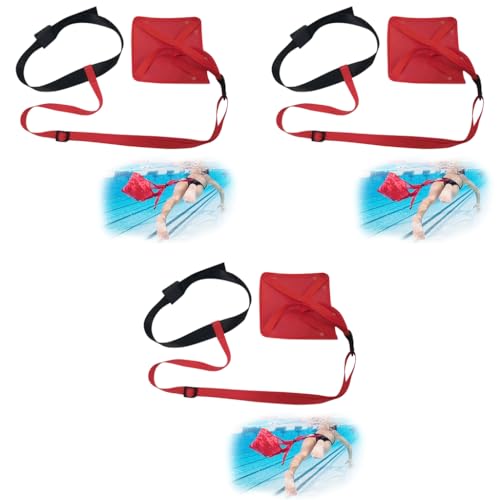 Proberos® Swim Parachute Swim Training Equipment for Resistance Training and Pool Accessory 3PCS