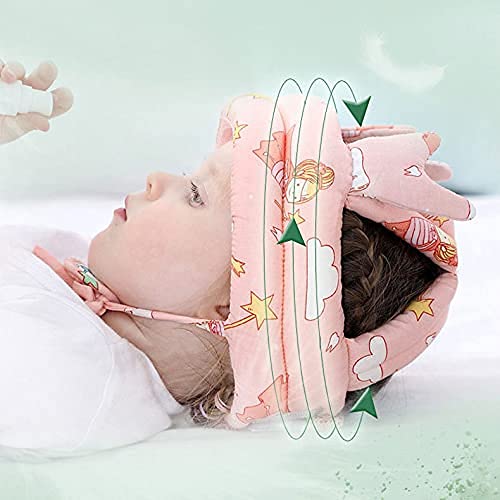 SNOWIE SOFT Baby Head Protector, Adjustable Size Baby Learn to Walk Or Run Soft Safety Helmet, Infant Anti-Fall Anti-Collision,for Baby Months~5 Years Old (Pink 2)