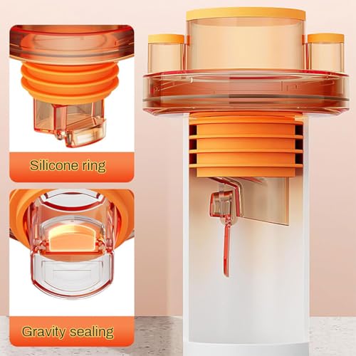 HASTHIP® Self-Closing Floor Drain Seal for Sink Anti-Odor Pipe Connector with Hose Inlets Plug Sewer Anti-Backflow Clear Universal Adapter for 50/75mm 3PCS