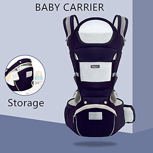 SNOWIE SOFT Baby Carrier with Lumbar Support and 6‑in‑1 Ergonomic Design for 30 kg | Breathable Cotton & Reflective Safety Strip