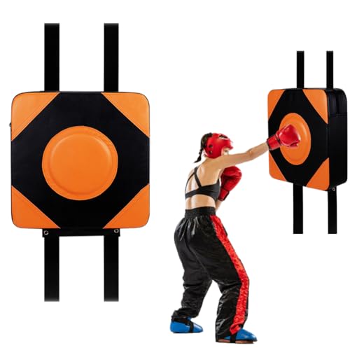 Proberos Boxing Punching Pad, Wall Punching Bag, 15.7'' Square PU Punching Target Pad for Boxing Training Hook and Loop Removable Wall Punching Training Pad for for Boxing Fighter Fitness