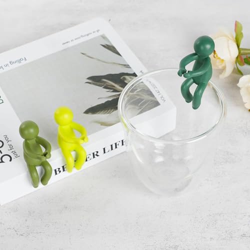 HASTHIP 3Pcs Cartoon Garden Plant Support - Creative Hydroponics Plants Holder - 2.5 in Plant Support for Climbers - Garden Decoration Items - Suitable for Glass Growing Cup & Glass Tube
