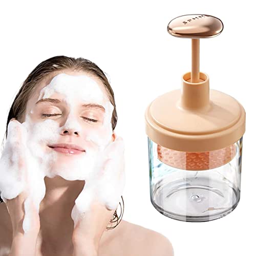 MAYCREATE® Face Wash Foam Maker Bottle Rich Cream Face Cleanser Foamer with Press Handle, Household Foaming Bottle Foam Maker for Face Wash, Facial Cleaning Skincare Tool