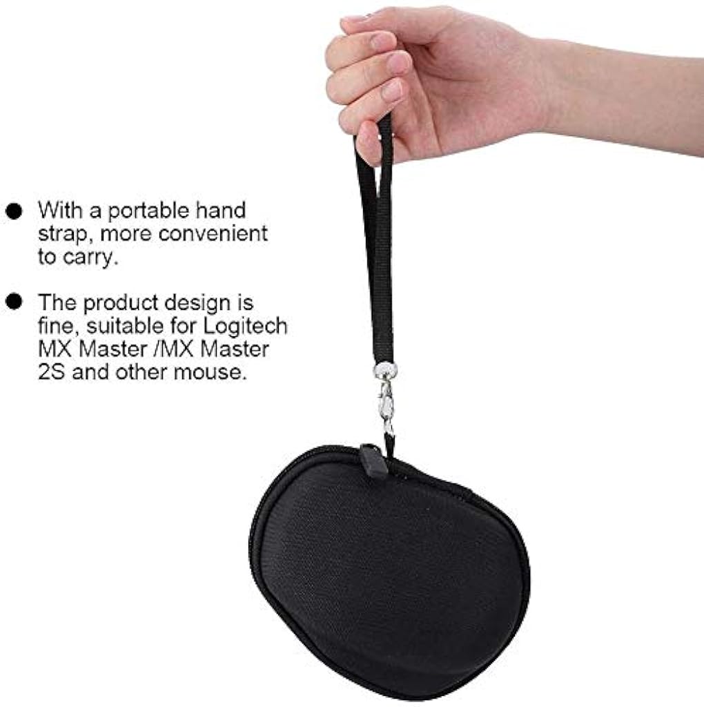 ELEPHANTBOAT® Portable Protector Case Cover Storage Bag Carry Travel Hard for MX Master 2S Wireless Bluetooth Mouse 2 PCS