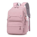 PALAY® Fashion Backpack Student Shoulder Backpack Fashion Pink Travel Backpack Laptop Backpack Multi-pouches 26L Large Capacity School Backpack