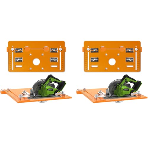 Serplex® Adjustable Cutting Machine Bakelite Guide 5mm Durable Engineering Plastic Universal Compatibility 4-inch 5-inch Circular Saws Accurate Scale Markings 28x15cm Woodworking Accessory 2PCS