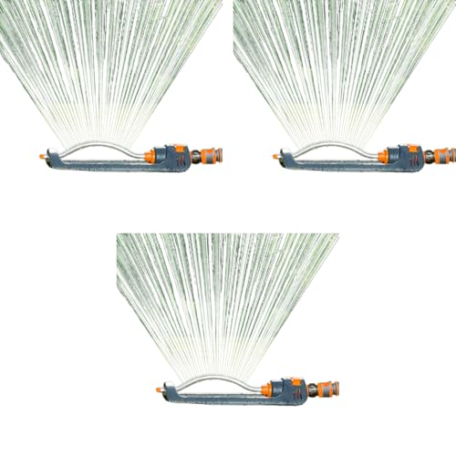 HASTHIP® Garden Sprinkler for Agriculture Watering 180° Auto Irrigation Adjustable Angle Gardening Systems Outdoor Grass Yard Lawns 3 PCS