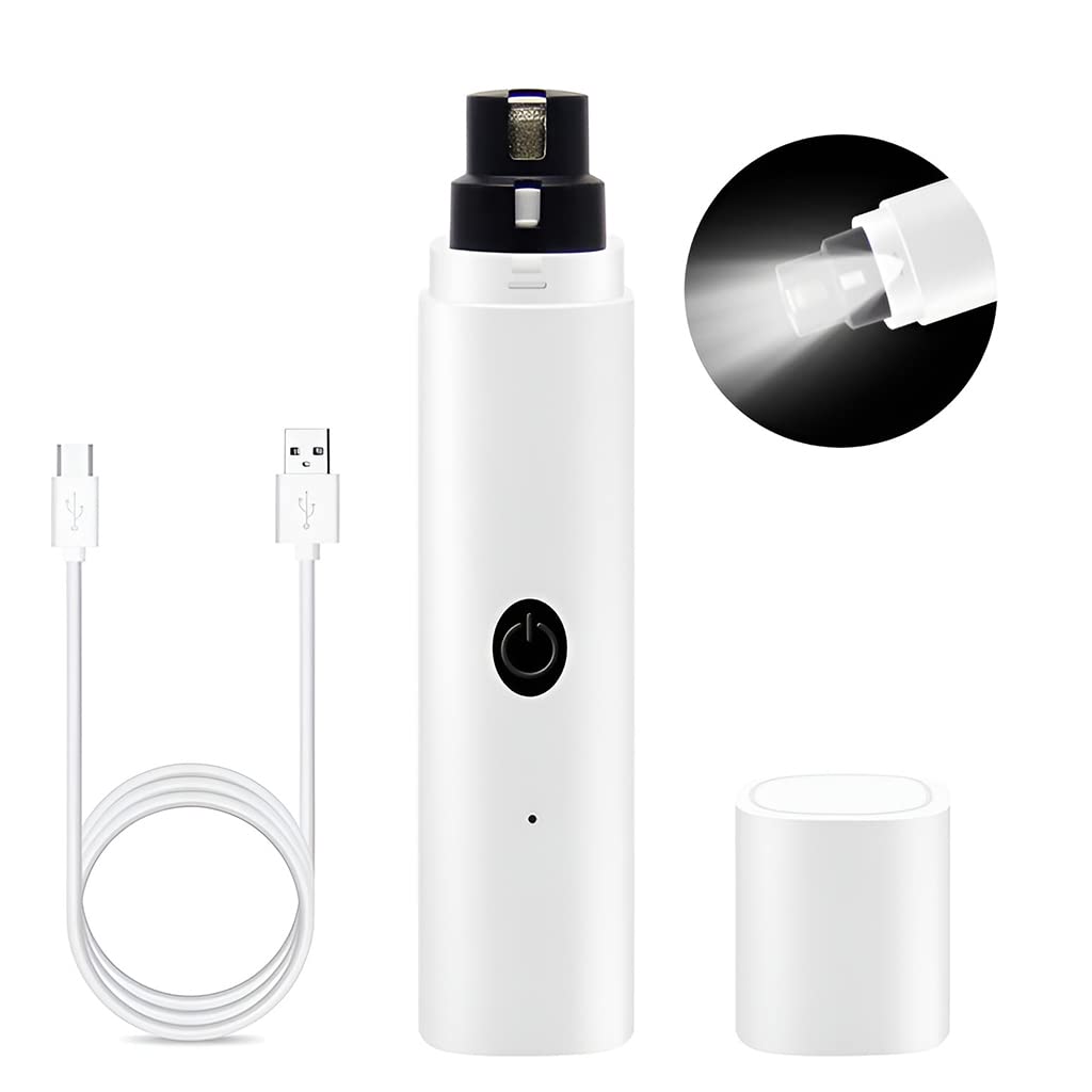 Qpets Dog Nail Grinder for All Pet Sizes featuring Dual Speed Control and 500mAh USB Power