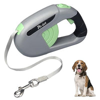 Qpets® Retractable Dog Leash 16ft Dog Leash Ergonomic Anti-Slip Handle Dog Leash for Small to Large Dogs Up to 110lbs/50kg, Swivel Quick Release Buckle, One Button Lock & Release