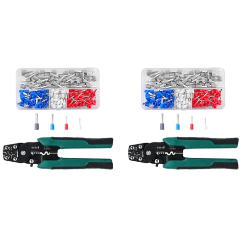 HASTHIP® 400PCS Electrical Crimping Connectors with Wire Crimper Tool 4 Sizes Insulated Wire Terminals Universal 22-10 AWG Connectors