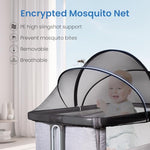 SNOWIE SOFT® Baby Mosquito Net for Bassinet Foldable Baby Net Crib Cover, Zipper Closure Mosquito Bed Net 0 to 12 Month Baby, Breathable Mosquito Net Universal Mosquito Net for Baby Easy Installation