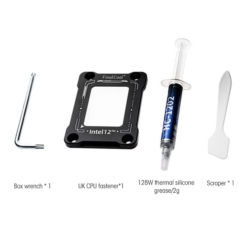 Verilux CPU Contact Frame Kit for Intel 12th 13th Gen with CNC Machined 7075 Aluminum | Black