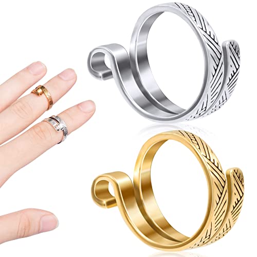 ZIBUYU® Pack Knitting Crochet Loop Ring for Fingers