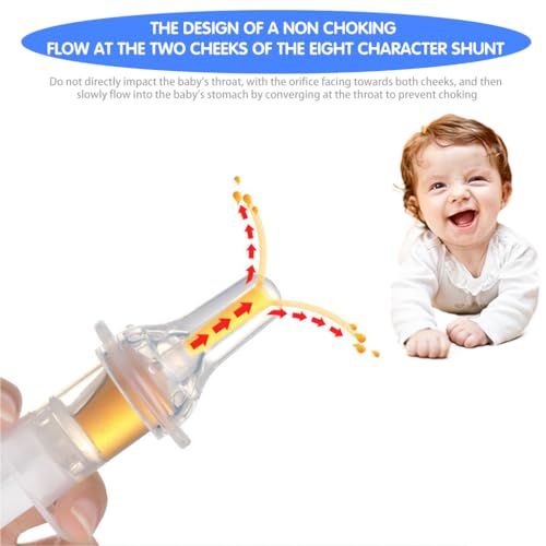 SNOWIE SOFT® 4Pcs Dropper for Baby Medicine Syringe Medicine Pacifier Baby Dispenser Kit,Food Grade Oral Feeding Syringe and Dropper Set