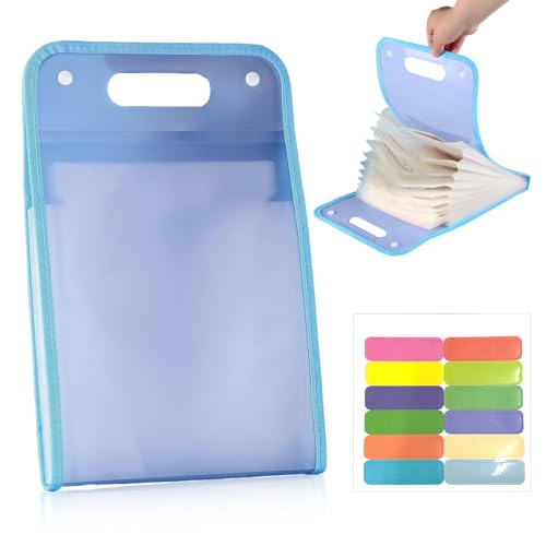 ZIBUYU® File Holder Storage File Folder Data File Organizer Multi-Layer File Bag Expanding File Folder Large Capacity File Bag Sorting File Bag Paper File Bag Large Capacity File Organizer