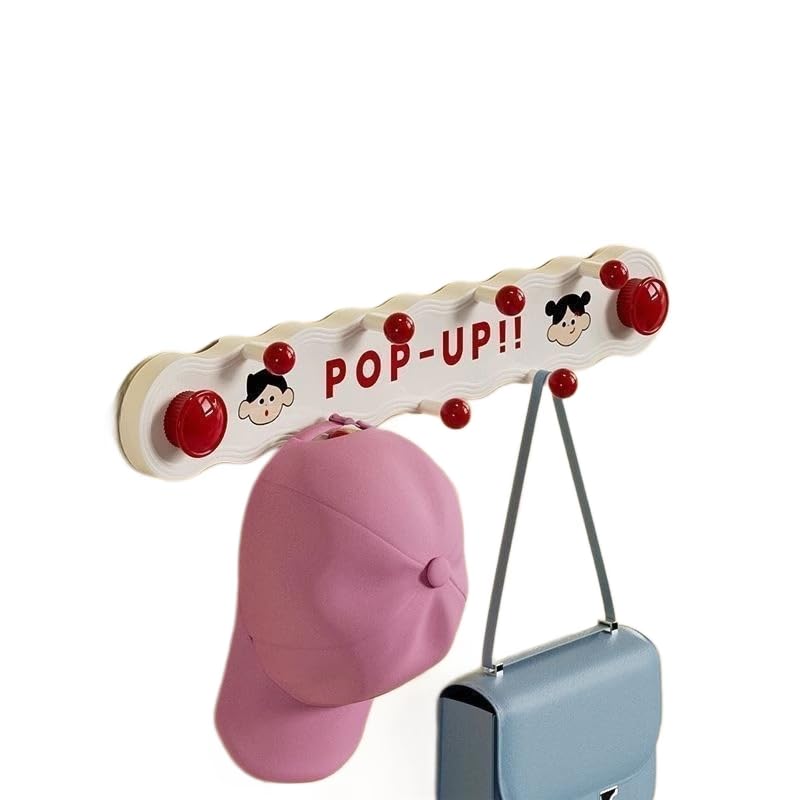 HASTHIP® 7 Hooks Suction Cup Wall Hook - Rotating Punch-Free Hooks for Wall Heavy Items Cloth Hanger for Walls Utility Hook, Multicolor