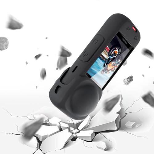 ZORBES® Compatible with Insta 360X5 X4 Silicone Camera Lens Cover Contoured Fit Anti-Scratch Slide-in Dust Dust Cover Action Accessory 2PCS