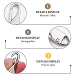 HASTHIP® Zipper Puller Replacement Quick Snap Bag Zipper Puller for Bag Luggage Clothing Jackets Backpacks Purse Coat(10pcs)