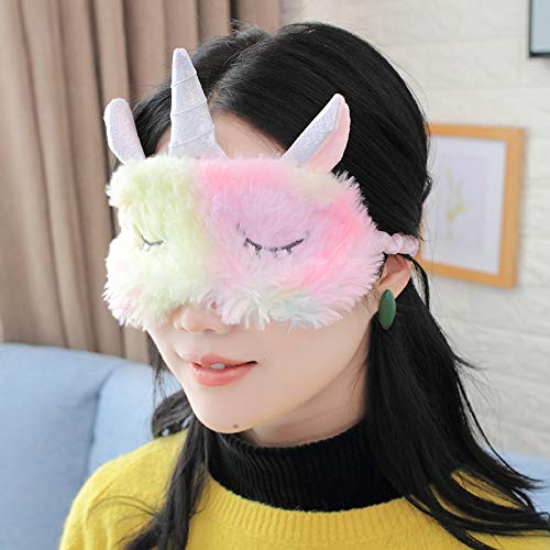 HASTHIP Unicorn Sleep Eye Mask for Travel and Nap with Adjustable Strap | Soft Polyester Fabric for Kids and Adults