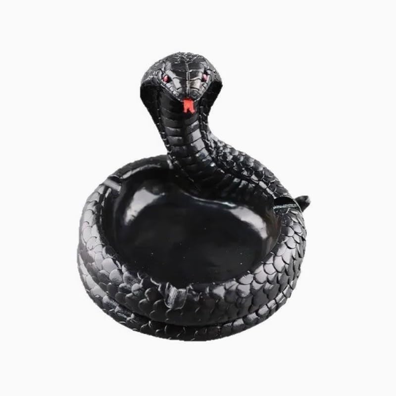 HASTHIP® Creative Ashtray for Home Office Tabletop Indoor Outdoor -Black