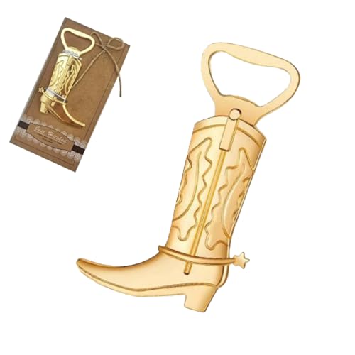 HASTHIP® Stainless Steel Flat Vintage Gold Boot Bottle Opener for Kitchen, Bar or Restaurant