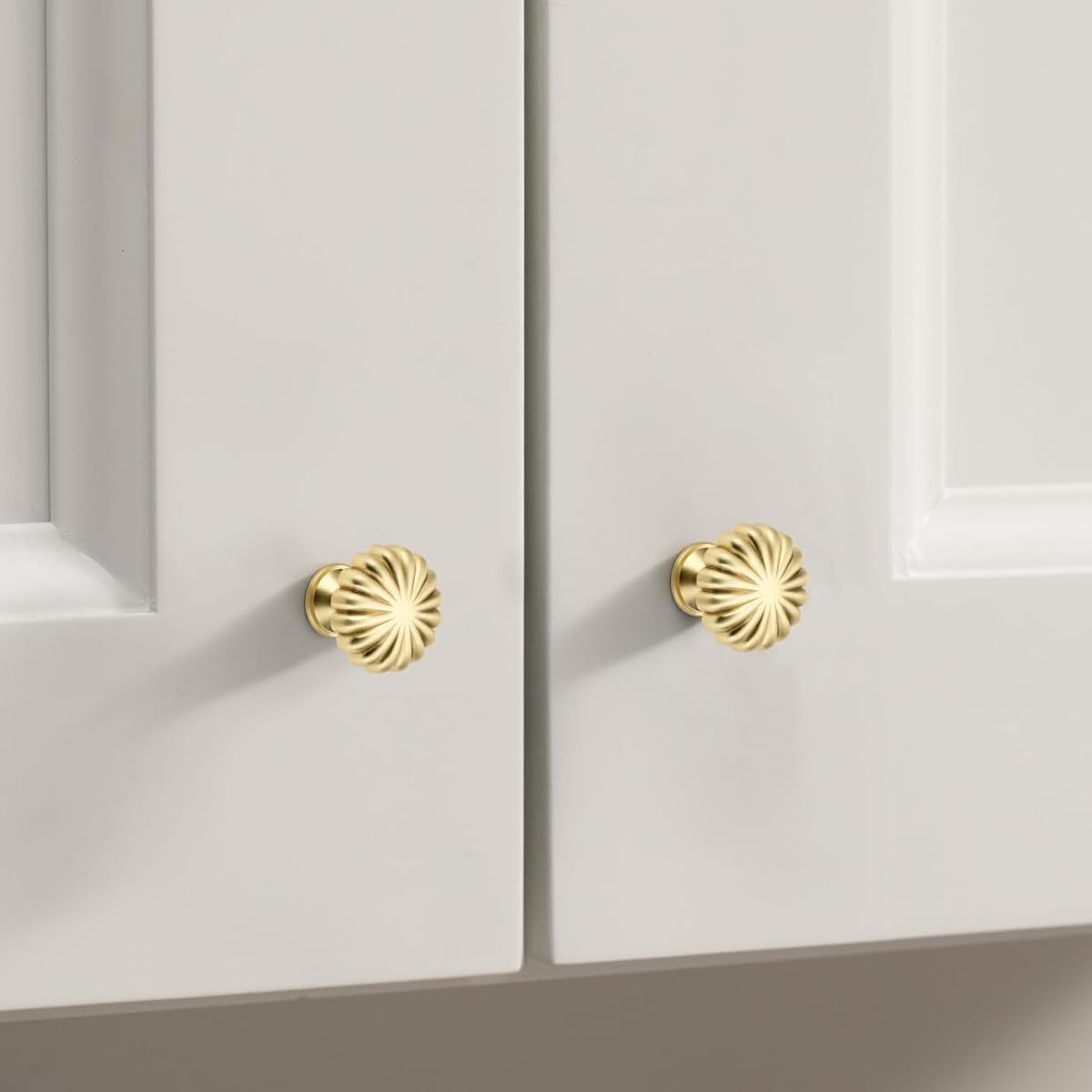 Zibuyu Cabinet Handles for Dressers and Drawers with Brushed Brass Finish | 2pcs Set