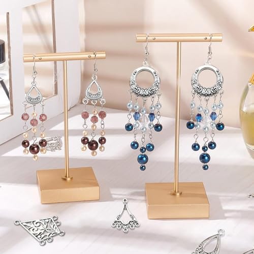 SANNIDHI® 120PCS Charms for Bracelet Making Antique Silver Earrings Jewellery Zinc Alloy Pendants Kit Necklace Jewelry DIY Crafts