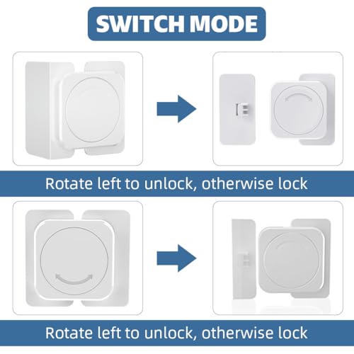 SNOWIE SOFT® 12PCS Child Safety Locks Cabinet Lock Drawer for Kids Baby Proofing Anti-Open No Drill Adhesive Products Home Cabinets Sliding Door Refrigerator