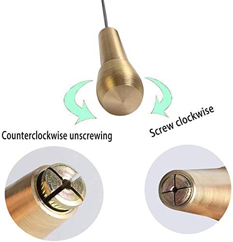 ELEPHANTBOAT® Copper Handle Stitcher with 3 Needles Sewing Awl Hand Shoe Repair Tool for Canvas Leather 3PCS