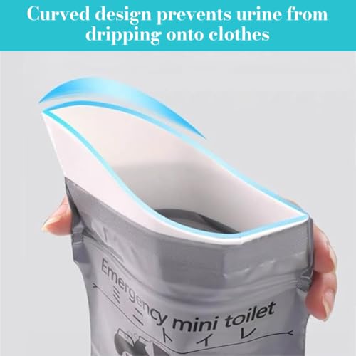 ZIBUYU® 8Pcs Disposable Urine Bags for Men & Women (700CC) Portable Leak-Proof Urine Collector, Urobag, Pee Safe for Travel, Camping, Hiking, Flights & Emergency Use