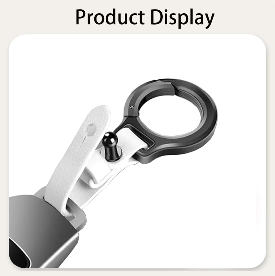 Zibuyu Car Leather Keychain for Secure Key Organization with Zinc Alloy Hook | Gift for Men and Women
